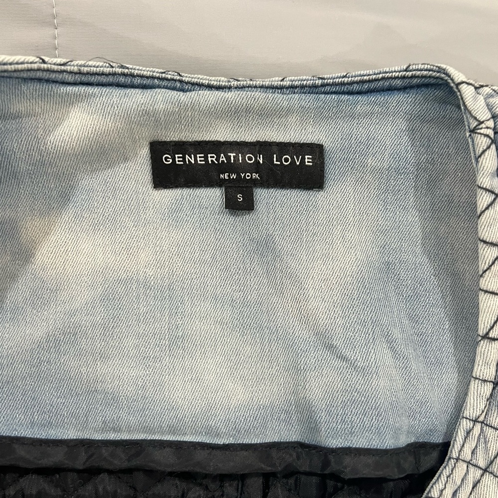 Generation Love Diamond Patterned Light Blue Jack… - image 4